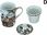 Hanipol Kubek Gejsza Porcelana 250Ml Z Zaparzaczem I Pokrywką + Pudełko (7034411D) - zdjęcie 3