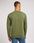 LEE WOBBLY SWS MĘSKA BLUZA BEZ KAPTURA LOGO OLIVE 112351278 - zdjęcie 3