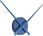 Karlsson Wall Clock Little Big Time Mini Metallic Dark Blue (Ka4348Db) - zdjęcie 2