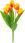 Martom CV26805-7 TULIPAN BUKIET TULIPANÓW X5 SZTUCZNE KWIATY TULIPANY W BUKIECIE P (CV268057) - zdjęcie 3