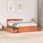 Dkd Home Decor Łóżko Z Litego Drewna Z Szufladami Wosk Brązowy 120X190 Cm Sosna - zdjęcie 2