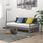 Dkd Home Decor Łóżko Rozkładane Szare Z Litej Sosny 2X(90X200) Cm - zdjęcie 2