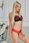 Le Cabaret Lingerie majtki damskie figi koronkowe Brazyliany czerwone S/M - zdjęcie 2