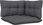 Dkd Home Decor 3-Osobowa Sofa Ogrodowa Z Antracytowymi Poduszkami Litego Drewna Sosnowego 4593096101 - zdjęcie 2