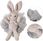 Ecarla Szczotka Gąbka Do Mycia Ciała Bunny 15cm Gb10Sz - zdjęcie 2