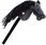 Leantoys Hobby Horse Pluszowy Koń Długowłosy Czarny Dźwięk - zdjęcie 3