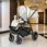 Wózek Milu Kids Tibi Beige Głęboko Spacerowy - zdjęcie 3