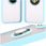Bizon Etui Z Uchwytem Na Palec Case Hybrid Ring Do Xiaomi Redmi 13 4G Przydymione Jasnoniebieską Ramką - zdjęcie 3