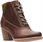 CLARKS Botki damskie Carleta Crane brązowe skórzane na zamek 37 - zdjęcie 2