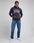 LEE VARSITY HOODIE MĘSKA BLUZA Z KAPTUREM LOGO WASHED BLACK LL80RFON - zdjęcie 4