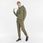 Bluza z kapturem męska Puma JTS zielona 53158643 - zdjęcie 2