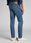 LEE DAREN ZIP FLY MĘSKIE SPODNIE JEANSOWE JEANSY DŻINSY DARK FREEPORT L707PXGQ - zdjęcie 3
