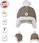 Lodger Dwuwarstwowa zimowa czapeczka z polaru brązowa Fleece Buffalo 1-2 l - zdjęcie 2