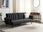 Beliani Sofa Rozkładana Czarna Vimmerby (447758Bel) - zdjęcie 11