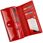 Portfel damski skórzany PIERRE CARDIN 07 SHINY 106 Czerwony - zdjęcie 3