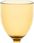 ROSE&TULIPANI FIABA Zestaw 6 kieliszków do wina 400 ml bursztynowy - zdjęcie 2