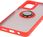Bizon Etui Z Uchwytem Na Palec Case Hybrid Ring Do Motorola Moto G35 5G Przydymione Czerwoną Ramką - zdjęcie 4