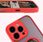 Bizon Etui Z Uchwytem Na Palec Case Hybrid Ring Do Iphone 16 Pro Przydymione Czerwoną Ramką - zdjęcie 2