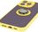 Bizon Etui Z Uchwytem Na Palec Case Hybrid Ring Do Iphone 16 Pro Max Przydymione Żółtą Ramką - zdjęcie 7