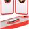 Bizon Etui Z Uchwytem Na Palec Case Hybrid Ring Do Motorola Moto G35 5G Przydymione Czerwoną Ramką - zdjęcie 5