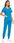 Komplet Medyczny Damski Scrub Uniform, Model Cure, Kolor Blue, Rozmiar XXL - zdjęcie 3