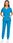 Komplet Medyczny Damski Scrub Uniform, Model Cure, Kolor Blue, Rozmiar XXL - zdjęcie 6