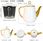 Chanjoon Minimalistyczna Porcelanowa Duża Złota Dzbanek Do Herbaty - zdjęcie 5