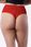 Stringi damskie Julimex Panty Maxi czerwone (2XL) - zdjęcie 2
