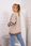 Bluza ocieplana Malibu ciemno beżowy+mocca - zdjęcie 2