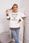 Bluza ocieplana Malibu ecru+mocca - zdjęcie 3