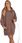 Bluza ocieplana z haftowanym napisem oversize mocca - zdjęcie 1