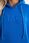 Bluza ocieplana z haftowanym napisem oversize chabrowa - zdjęcie 3