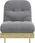 vidaXL Sofa Rozkładana Typu Futon Z Materacem 70X206X11 Cm Sosnowa (846755) - zdjęcie 2