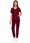 Heltier Komplet Medyczny Damski Scrub Model Treat Kolor Burgundy (L) - zdjęcie 4