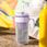 Kubek Z Ryflowanego Szkła Na Kawę Herbatę Ze Słomką Sitkiem I Zamknięciem 550ml (CUP12FIO) - zdjęcie 6