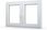 Dobreokna24 Okno Pcv Standard 1165x1135mm R/Ru Białe 2-Szybowe - zdjęcie 2