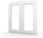 Veka Okno Pcv 1165x1135mm R/Ru Złoty Dąb 3-Szybowe - zdjęcie 2