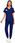 Komplet Medyczny Damski Scrub Uniform Model Cure Kolor Navy Blue Rozmiar S - zdjęcie 5