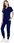 Komplet Medyczny Damski Scrub Uniform Model Cure Kolor Navy Blue Rozmiar S - zdjęcie 2