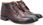 Eleganckie buty męskie zimowe - LEADER 084A-704 BORDOWE - zdjęcie 6