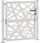 Furtka vidaXL Brama Ogrodowa 105X105cm Stal Nierdzewna Lekka Konstrukcja 4100954 - zdjęcie 3
