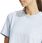 adidas Koszulka Damska Essentials 3 Stripes Single Jersey Crop Top Błękitna Is1568 - zdjęcie 5