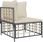 Zestaw mebli ogrodowych Dkd Home Decor Zestaw Ogrodowy Z Poduszkami Z Antracytowego Polirattanu 4593186732 5-Cz. - zdjęcie 2