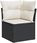 Zestaw mebli ogrodowych Dkd Home Decor Zestaw Sof Ogrodowych Z Poduszkami Z Czarnego Polirattanu 4593224635 11-Cz. - zdjęcie 2