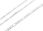 Intergold Srebrny łańcuszek nierodowany figaro pr. 925 50 cm - zdjęcie 3