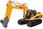 Huina Toys Koparka Na Gąsienicach Metalowa 1535 Zdalnie Sterowana Rc Zabawka - zdjęcie 2