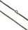 Srebrny łańcuszek 925 czarny ozdobny splot 2,4 mm - zdjęcie 2
