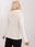 Sweter kremowy plus size z lejącym golfem L/XL - zdjęcie 4