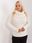Sweter kremowy plus size z lejącym golfem L/XL - zdjęcie 2