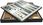 1A Games Italian Chess Acacia Wood Classic Premium + Chess Board Leather Gold/Black 48 - zdjęcie 5